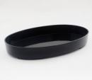 プラスチック小判型水盤 黒 14号